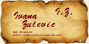 Ivana Zulević vizit kartica